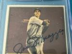 Joe DiMaggio Signed Card with CGC JSA Authentification
