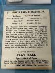 Joe DiMaggio Signed Card with CGC JSA Authentification