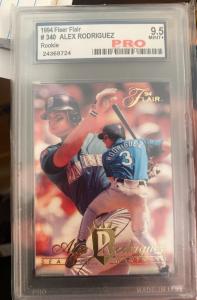 1994 Fleer Flair Alex Rodriguez Rookie Card 9.5