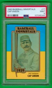 1980 Cap Anson Baseball Immortals PSA 9 Card