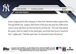 Yogi Berra & Aaron Judge 2025 Topps NOW Card