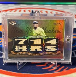 2009 Topps Babe Ruth Jersey Bat Relic /27