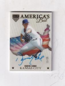 2023 David Cone Autograph 11/25 Sports Card