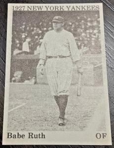 1975 Babe Ruth Baseball Card New York Yankees