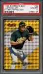 1996 Bowman's Best Jason Giambi Atomic Ref PSA 10