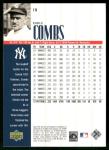 Earle Combs 2000 Upper Deck Yankees Legends Card