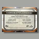 2021 Museum Collection Quad Relic Aaron Judge Stanton