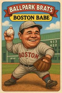 Babe Ruth "Boston Babe" Parody Art Card