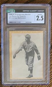 Christy Mathewson 1946 Propagandas Montiel Card #79