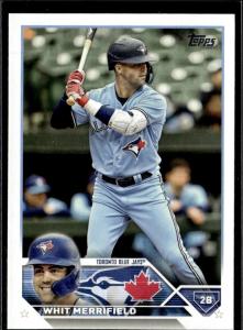 2023 Topps Whit Merrifield Toronto Blue Jays 4 Card Set