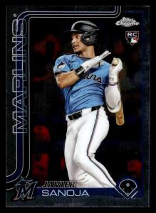 2025 Topps Chrome Javier Sanoja RC Miami Marlins