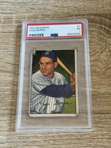 1952 Bowman Yogi Berra #1 Yankees HOF Card