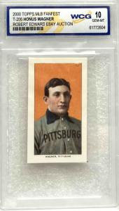2000 Topps Honus Wagner HOF Baseball Card