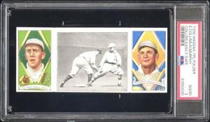 Eddie Collins 1912 T202 Triple Folder Card