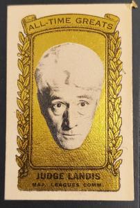 1963 Bazooka Kenesaw Landis Baseball Card #30