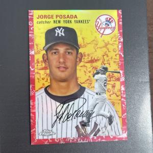 2023 Topps Chrome Jorge Posada Red Refractor 5/5
