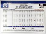 2025 Topps Chrome Gerrit Cole Gold Speckle Refractor