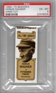 1969-70 Bazooka Hand Cut Honus Wagner Card