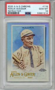 2020 Topps Allen & Ginter Honus Wagner Chrome Refractor