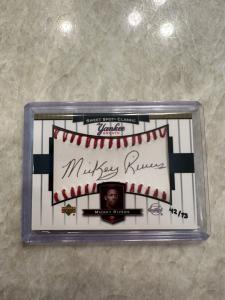 2003 Upper Deck Mickey Rivers Yankees SP Auto Card