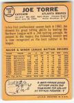 1968 Topps Joe Torre #30 Atlanta Braves Card