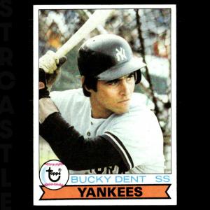 1979 Topps Bucky Dent New York Yankees Card