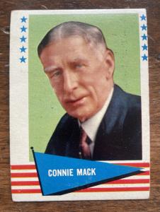 1961 Fleer Baseball Greats Connie Mack Card #123