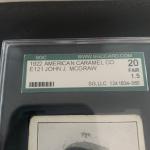 1922 American Caramel John J. McGraw Sports Card