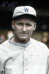 Walter Johnson 1926-27 Washington Senators Colorized Print
