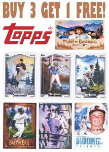 2025 Topps Bob Ross Baseball Cards - Buy 3 Get 1