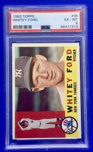 1960 Topps Whitey Ford #35 PSA 6 Card