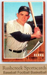 1962 Topps Yogi Berra Yankees Card #360