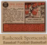 1962 Topps Yogi Berra Yankees Card #360