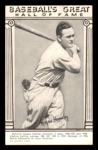 1948 W464 HOF Exhibit #15 Rogers Hornsby Card