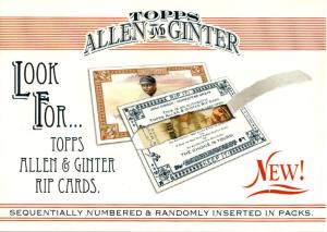 2006 Topps Allen & Ginter Josh Gibson Rip Card