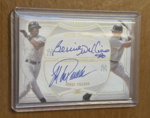 2019 Topps Definitive Bernie Williams Jorge Posada Auto