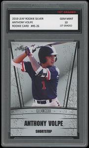 Anthony Volpe 2019 Leaf Rookie Card Graded 10