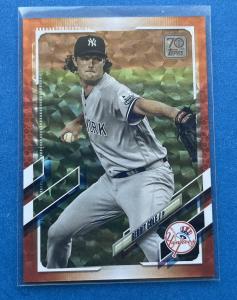Gerrit Cole 2021 Topps Series 1 Orange Foil