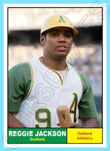 Reggie Jackson Custom Art Card - Oakland Athletics