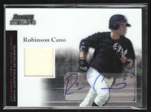 Robinson Cano 2004 Bowman Sterling Autographed Jersey