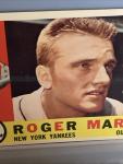 1960 Topps Roger Maris Yankees Baseball Card #377