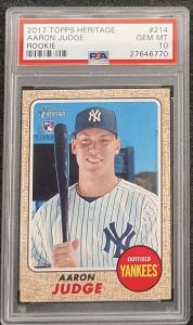 Aaron Judge Card + 8 Modern MLB Mystery Cards