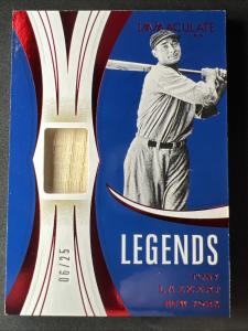 Tony Lazzeri 2020 Immaculate GU Bat Red Jersey 6/25
