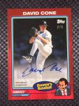 2024 Topps Chris Berman David Cone Red Auto /5