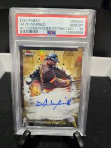 2024 Topps Finest Gold Refractor Auto Dave Winfield