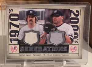 2008 SP Legendary Cuts Catfish Hunter Roger Clemens