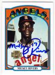 2001 Topps Mickey Rivers Signed Rookie Card