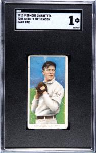 Christy Mathewson 1909-11 T206 Dark Cap Card