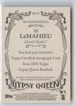 2016 Topps Gypsy Queen DJ LeMahieu Autograph