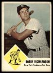 1963 Fleer Bobby Richardson Yankees Baseball Card #25